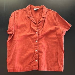 Universal Thread linen blend camp shirt